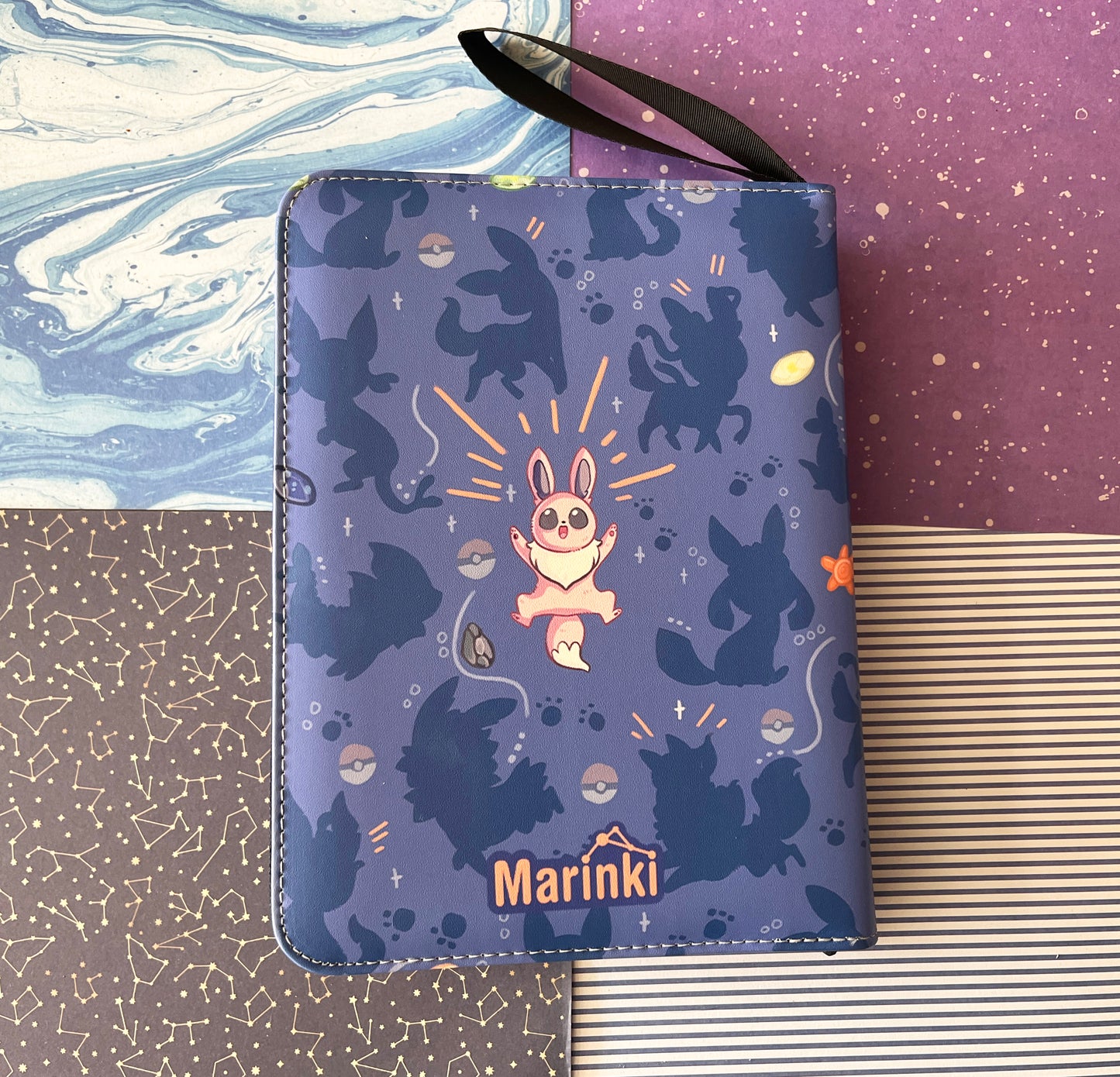 Collectable card RING binder Eeveelution / 4 pocked