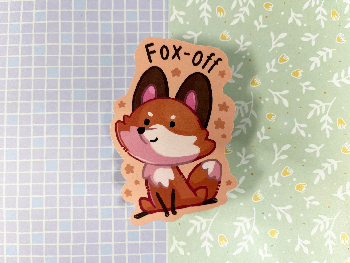 Cute mean animal sticker | fox, duck, bee | 8CM Sticker Vinyl