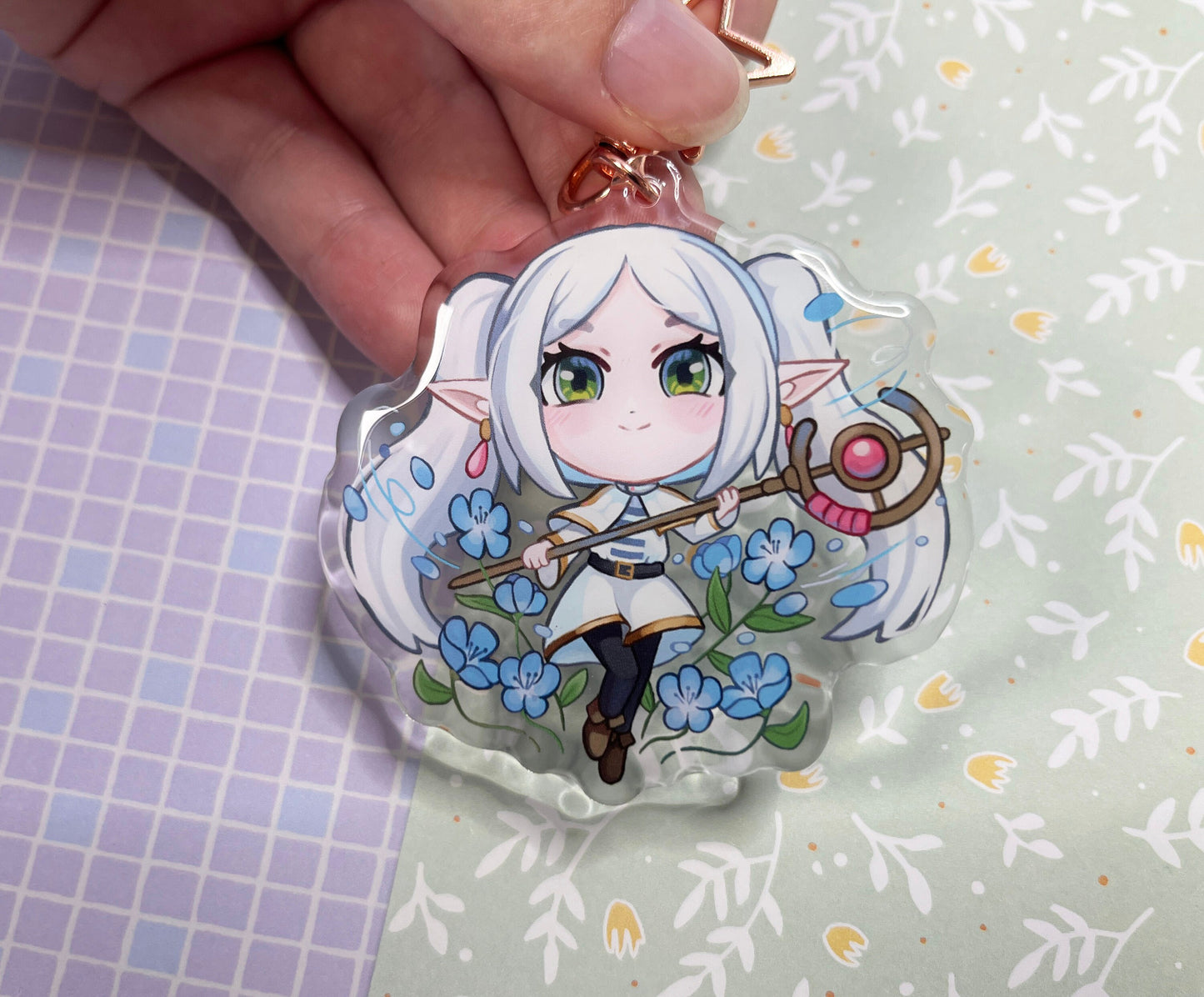 frieren anime charm keychain / 2,5” inch / 6,35 cm