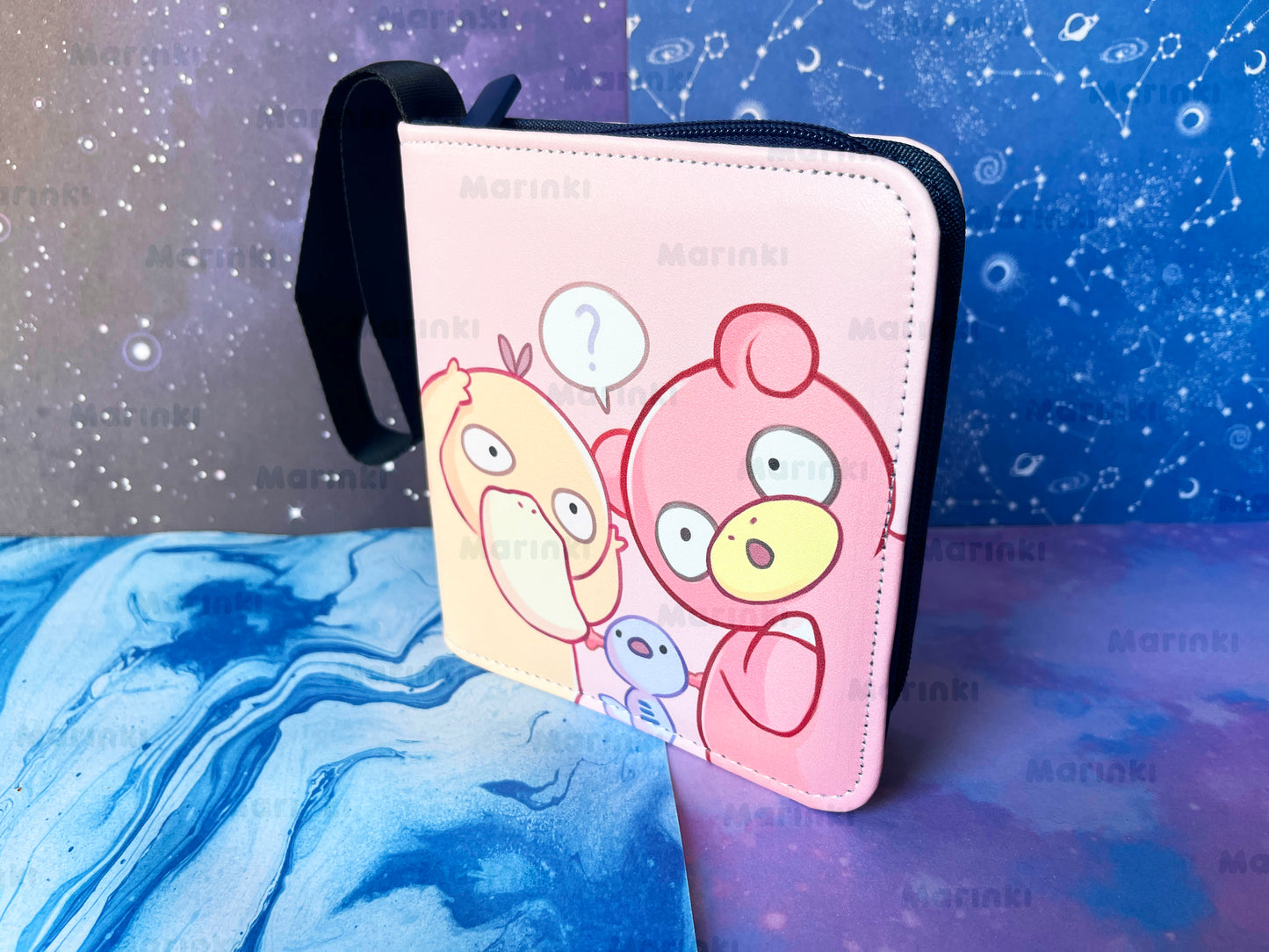Collectable card binder derpy Pokemon / 1 pocked Toploader