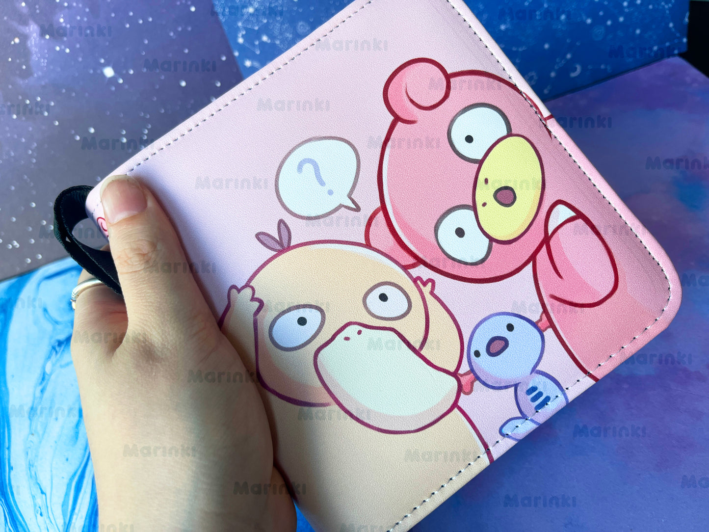 Collectable card binder derpy Pokemon / 1 pocked Toploader