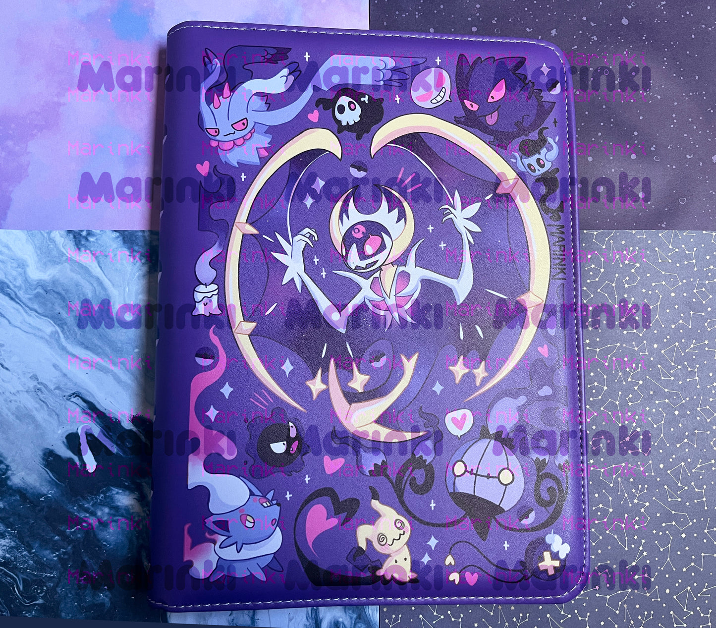 Collectable card binder Ghost pokemon / 4 pocked