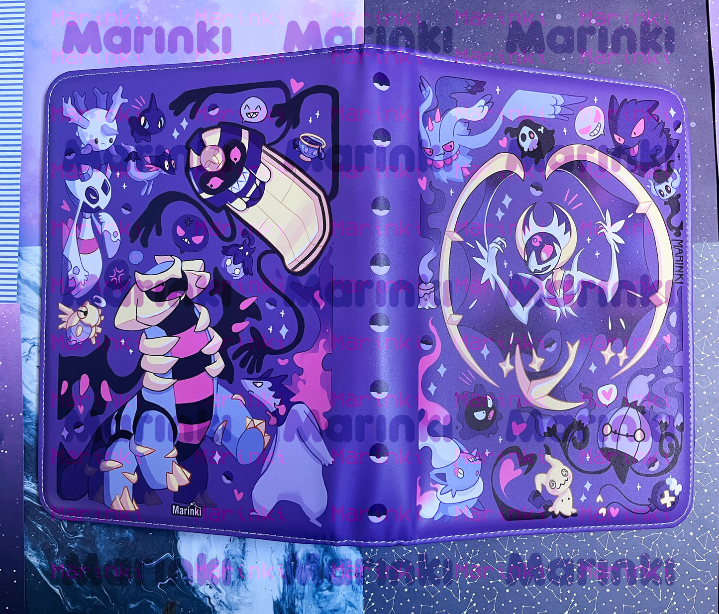 Collectable card binder Ghost pokemon / 4 pocked