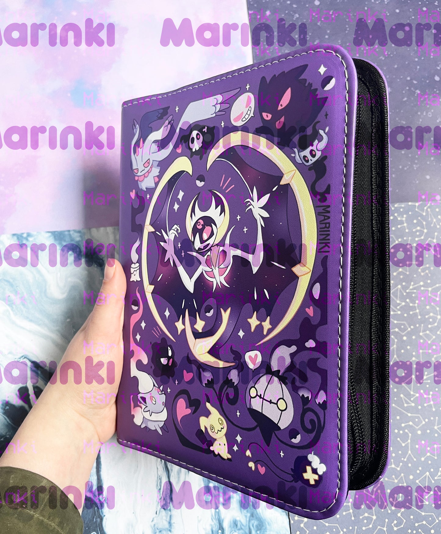Collectable card binder Ghost pokemon / 4 pocked