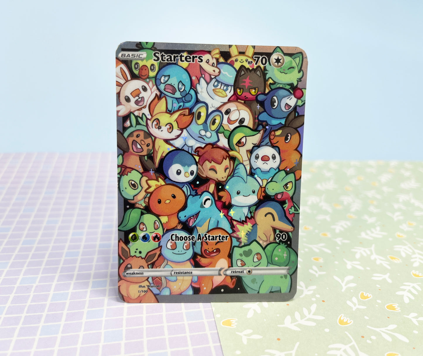 Holographic custom card Starters