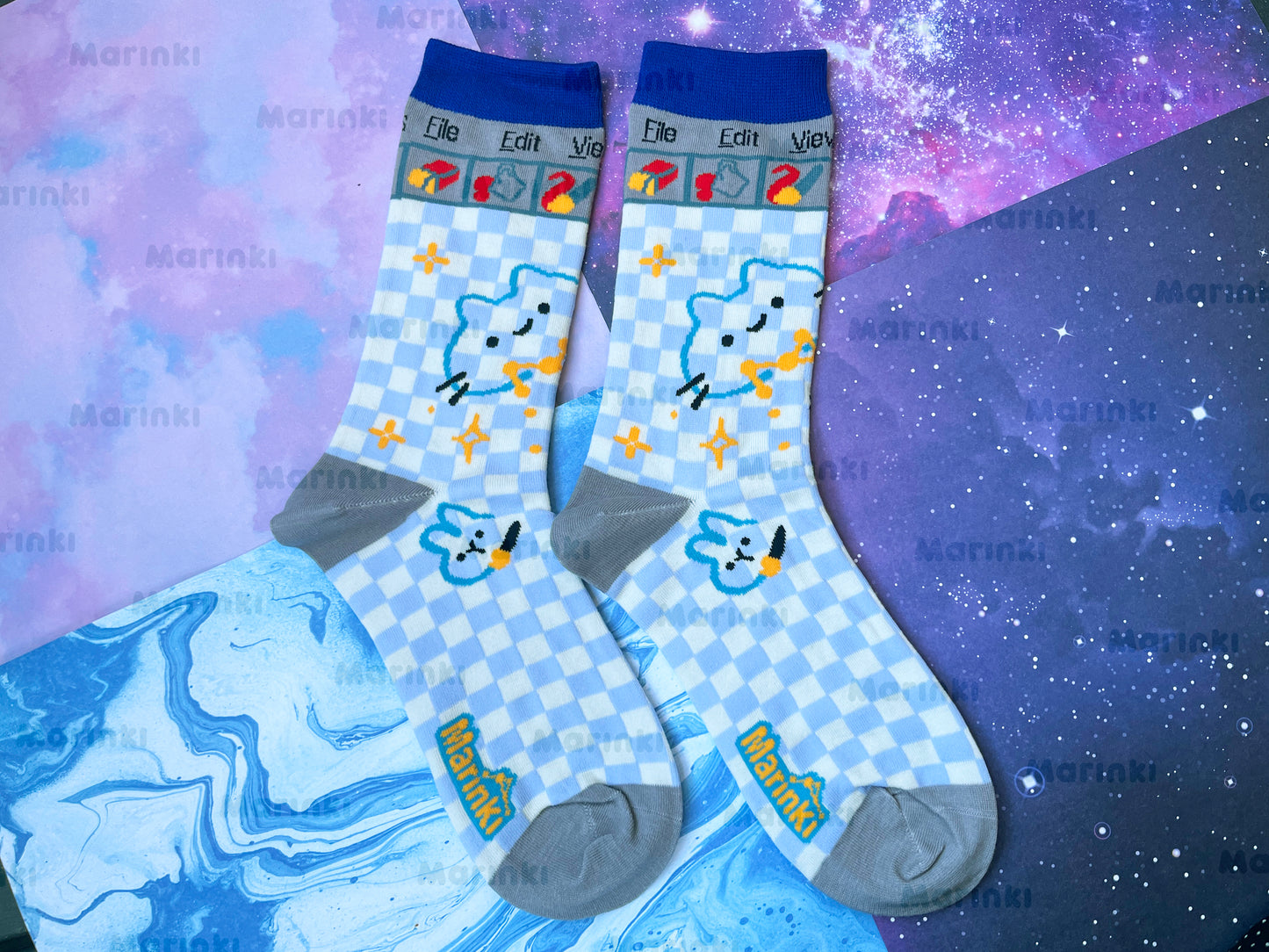 Paint artist socks - Cotton Socks EU 38-41, US Men 6 - 9,5, US Women 7,5 - 11,5