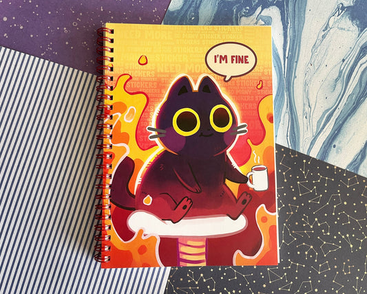 I am fine Black cat