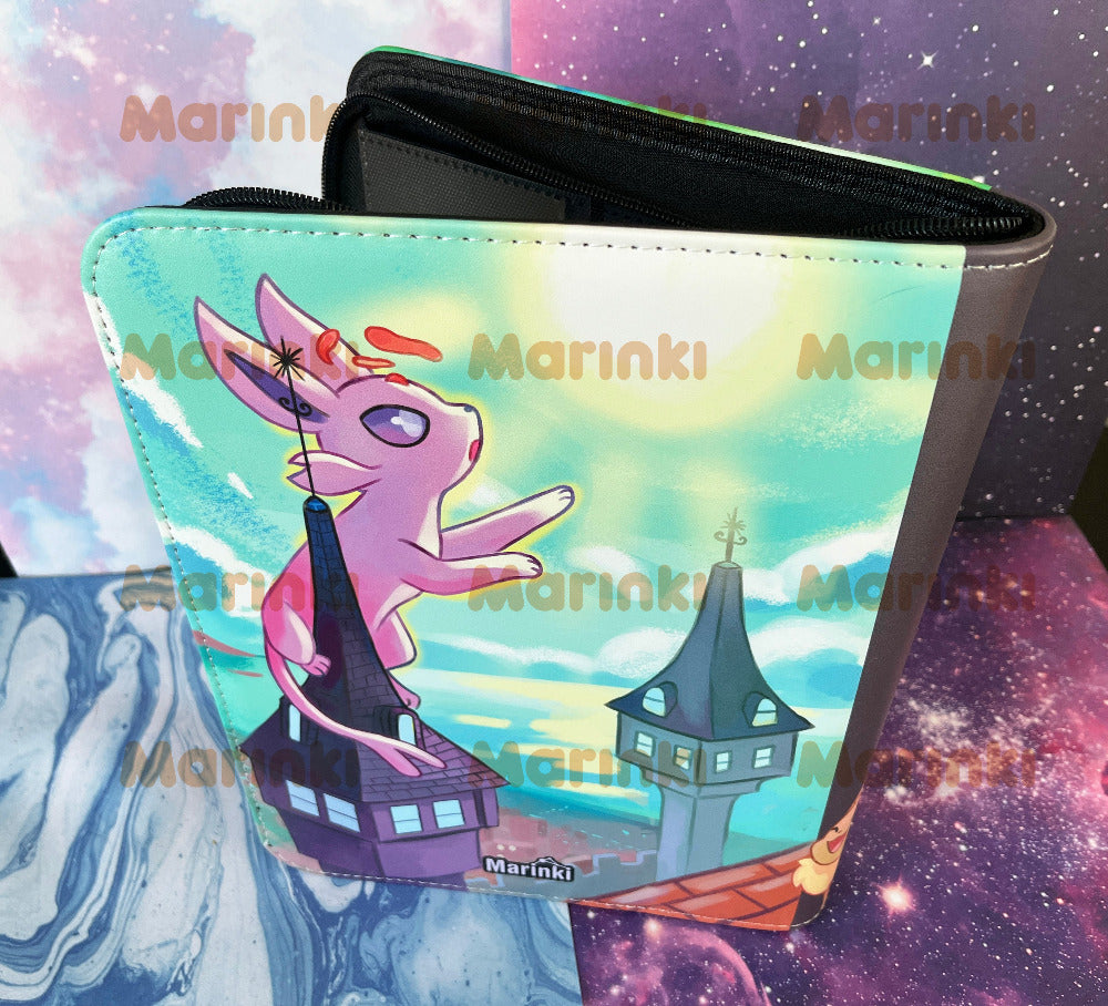 Collectable card TOPLOADER binder Umbreon and Espeon / 4 pocked