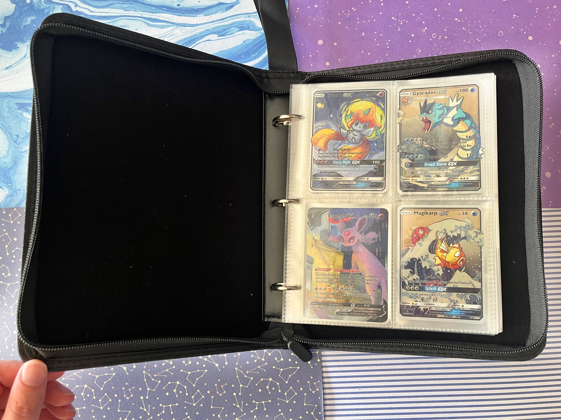 Collectable card binder Eeveelution Eevee and Sylveon / 4-Pocket Card Binder