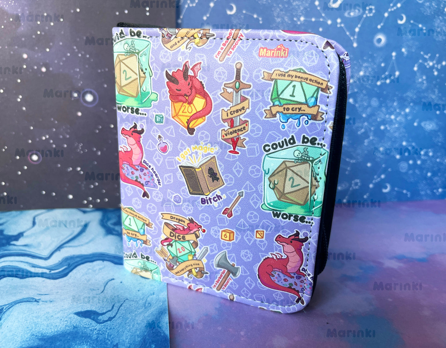 Collectable card binder dnd spell binder / 1 pocked