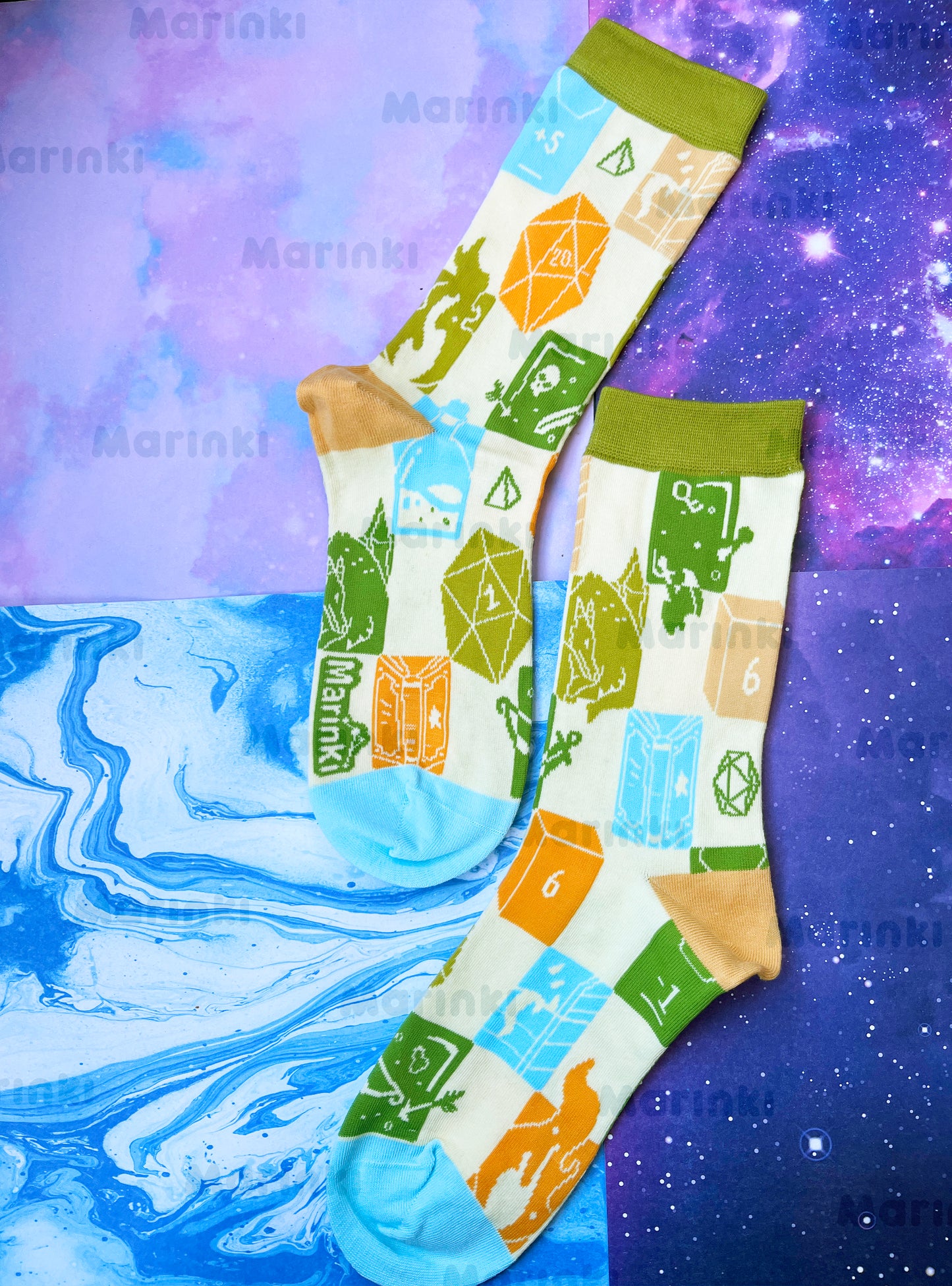 dnd socks - Cotton Socks EU 38-41, US Men 6 - 9,5, US Women 7,5 - 11,5