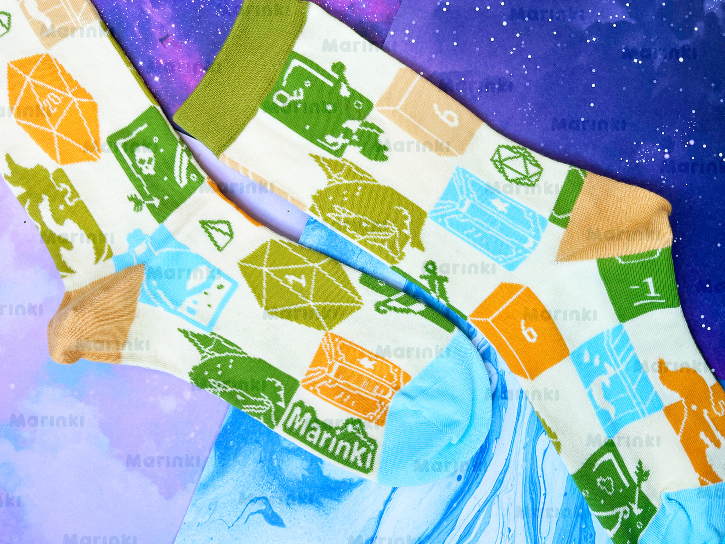 dnd socks - Cotton Socks EU 38-41, US Men 6 - 9,5, US Women 7,5 - 11,5