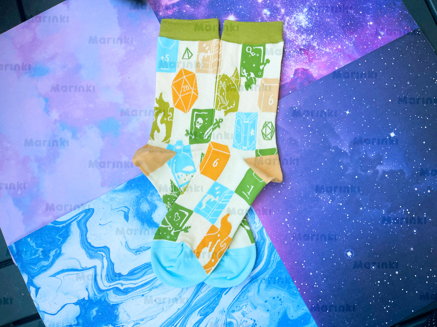 dnd socks - Cotton Socks EU 38-41, US Men 6 - 9,5, US Women 7,5 - 11,5