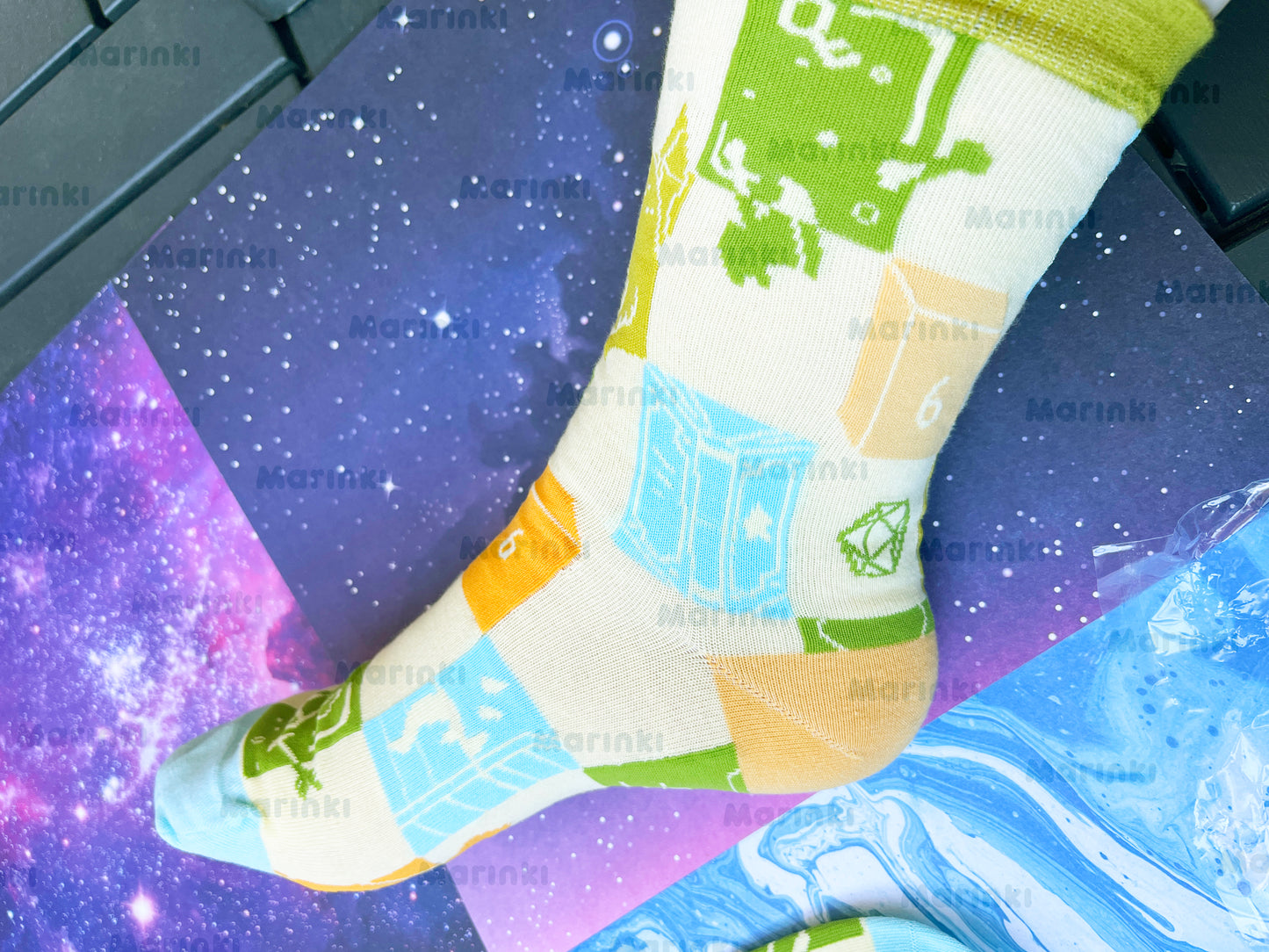 dnd socks - Cotton Socks EU 38-41, US Men 6 - 9,5, US Women 7,5 - 11,5