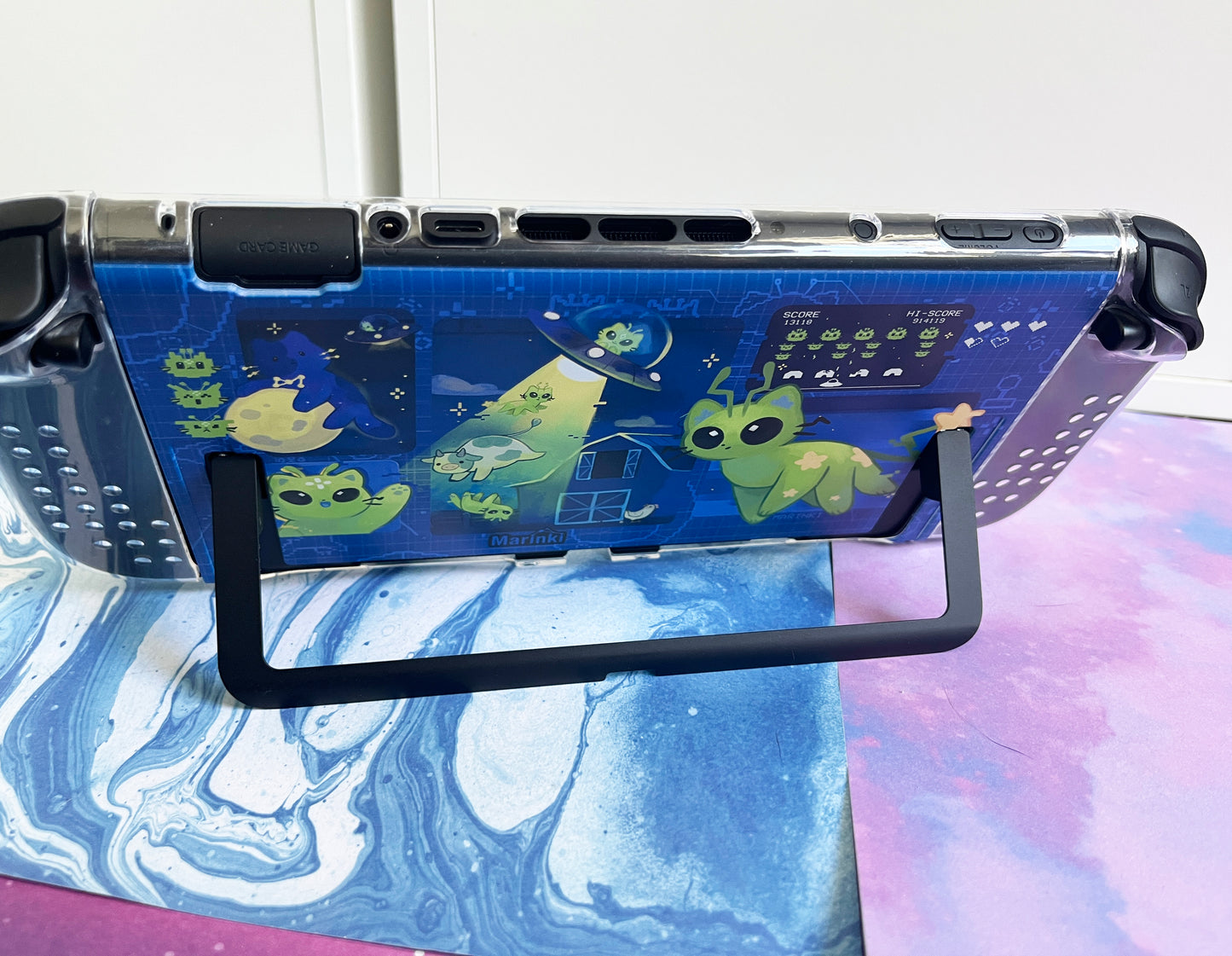 Switch Cover Case for Nintendo Switch 2 - space alien cat