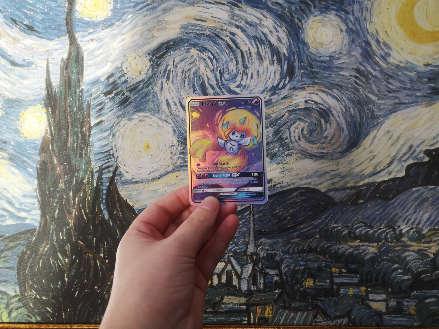 Holo jirachi / Custom holographic Pokémon card / GX card