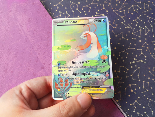 Holo Milotic / Custom holographic Pokémon card / EX card