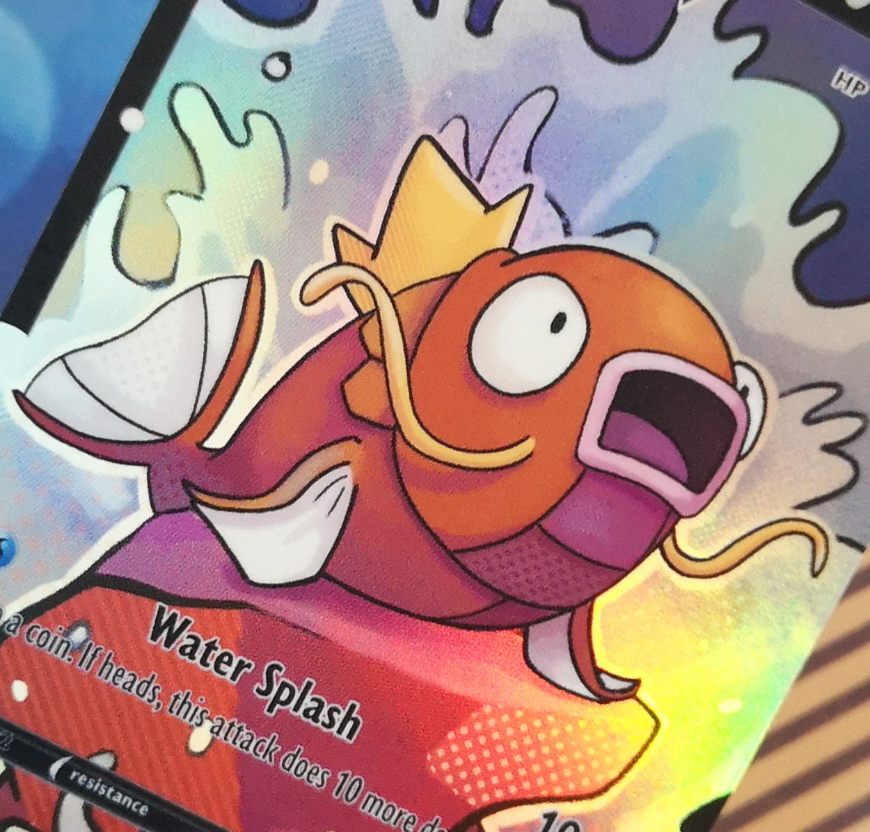 Holo Magikarp / Custom holographic Pokémon card / V card