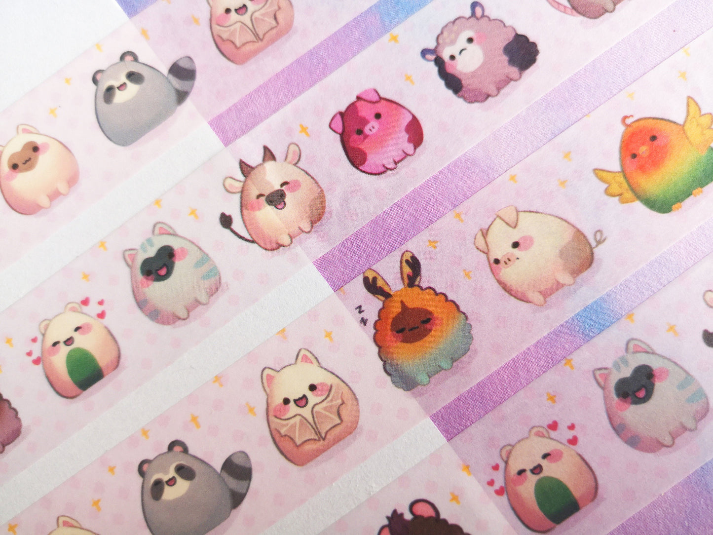 Cute blops animal - Foil Washi Tape - 2cmx1000cm