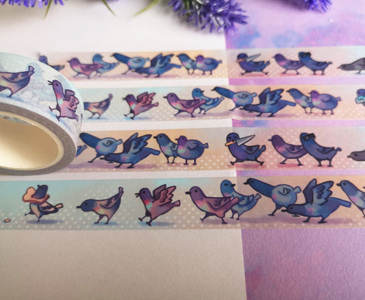 Cute pigeon and bread - Washi Tape - 2cmx1000cm