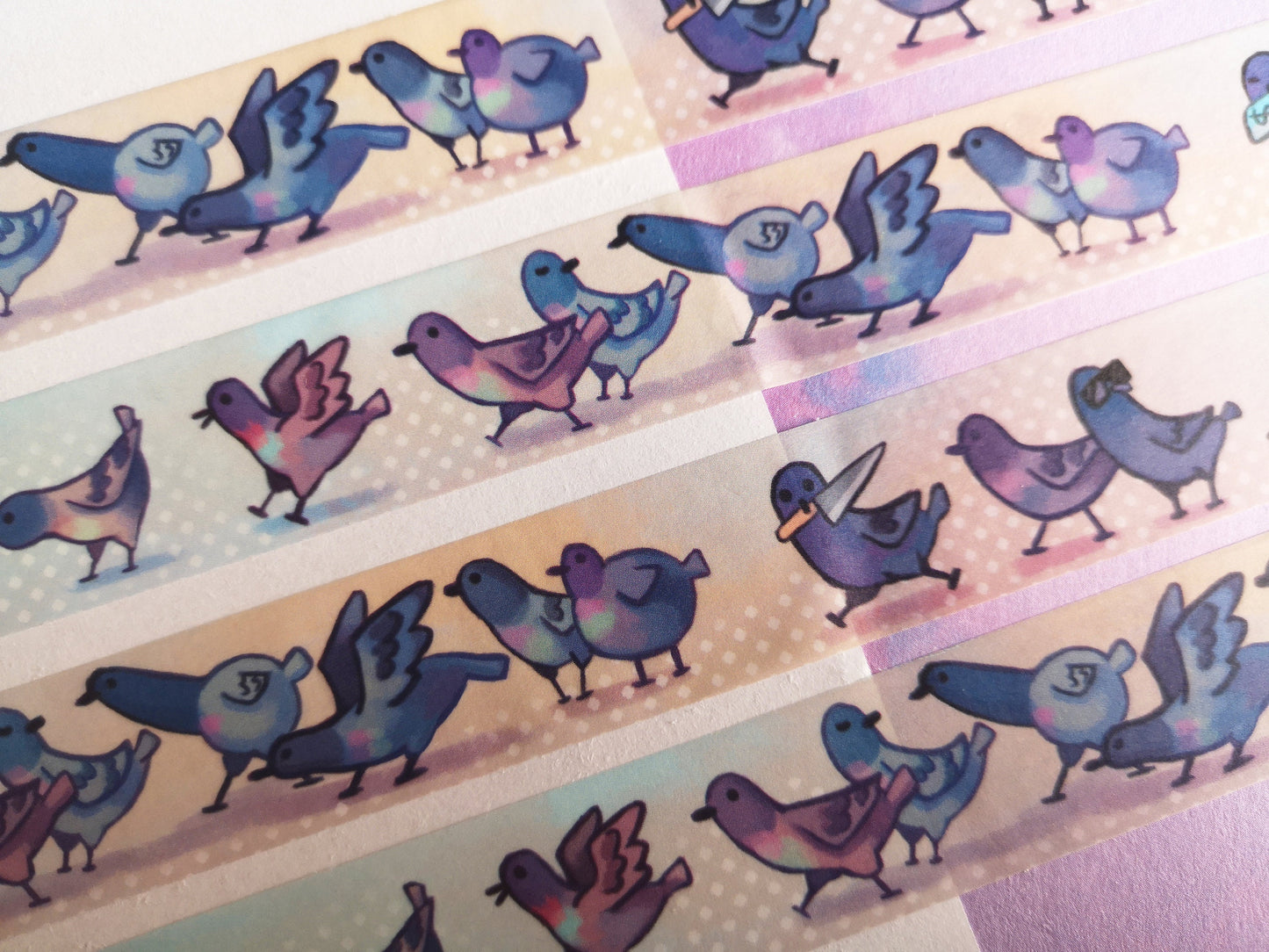 Cute pigeon and bread - Washi Tape - 2cmx1000cm