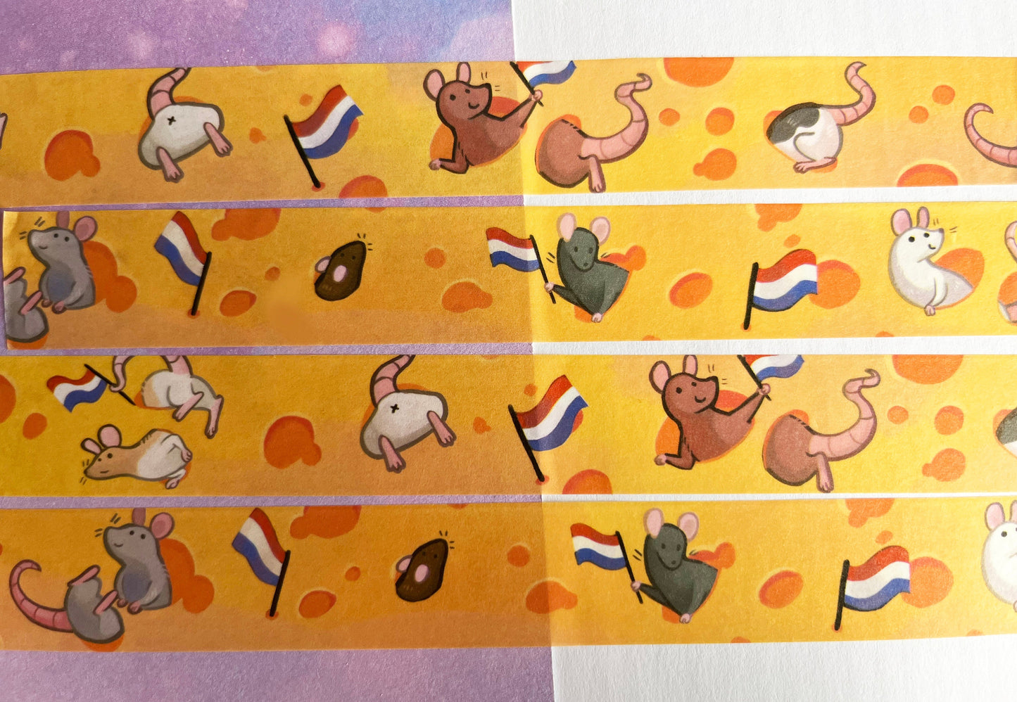 Mouse and cheese - dutch cheese - Washi Tape - 2cmx1000cm