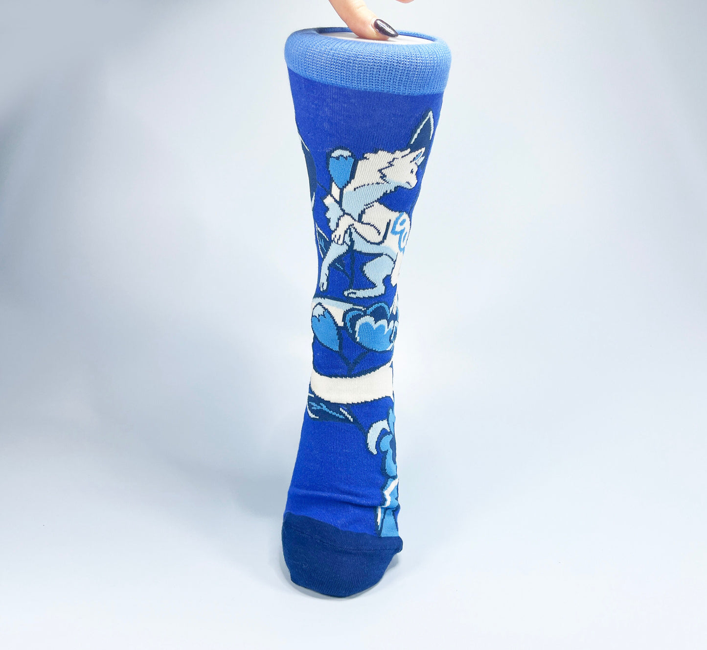 Cute kitsune fox Socks - Cotton Socks EU 38-41, US Men 6 - 9,5, US Women 7,5 - 11,5
