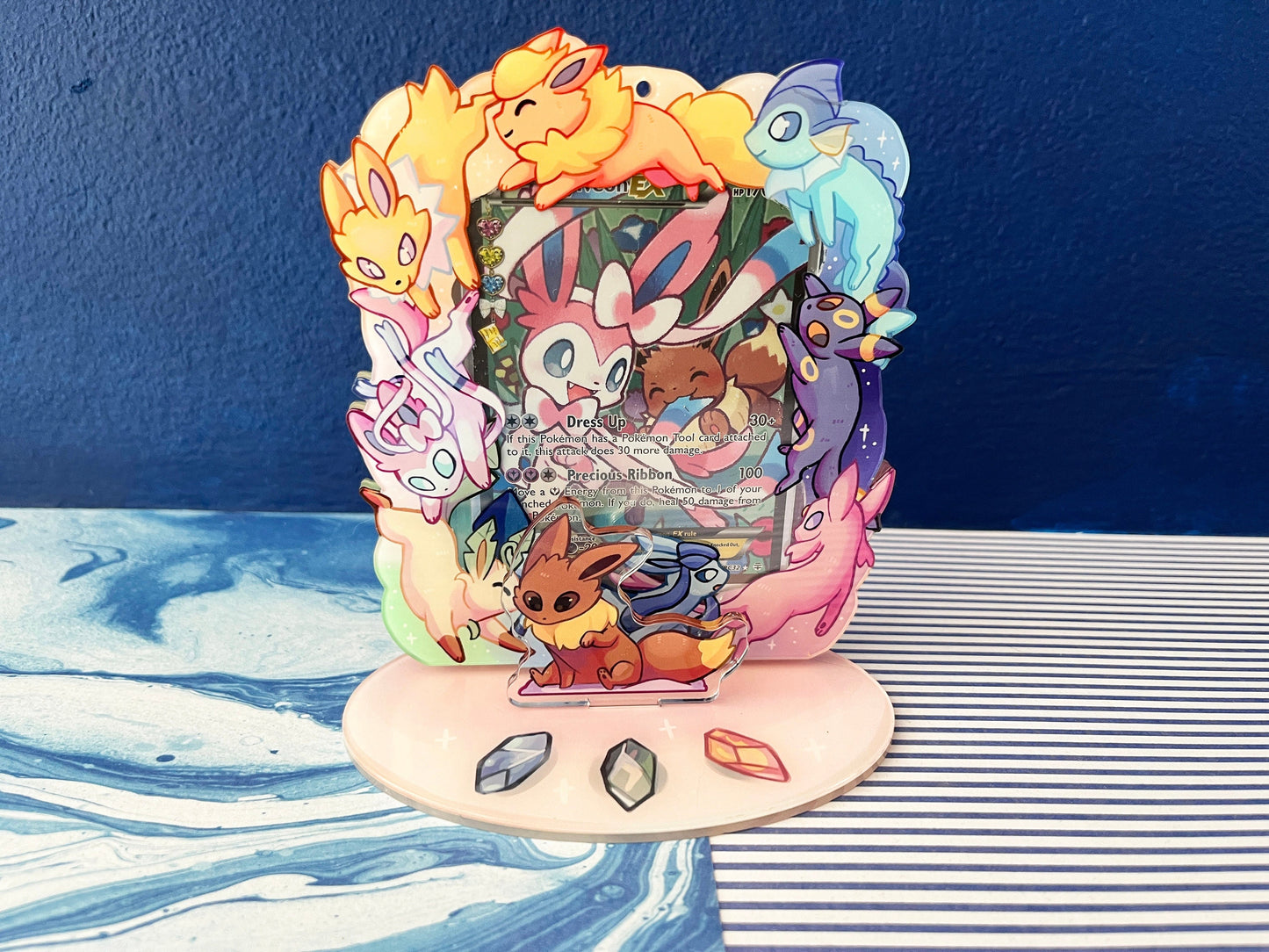 Pokmon card display/standee / eeveelution pokemon / picture standee MarinkiArt Pokmon card display/standee / eeveelution pokemon / picture standee MarinkiArt