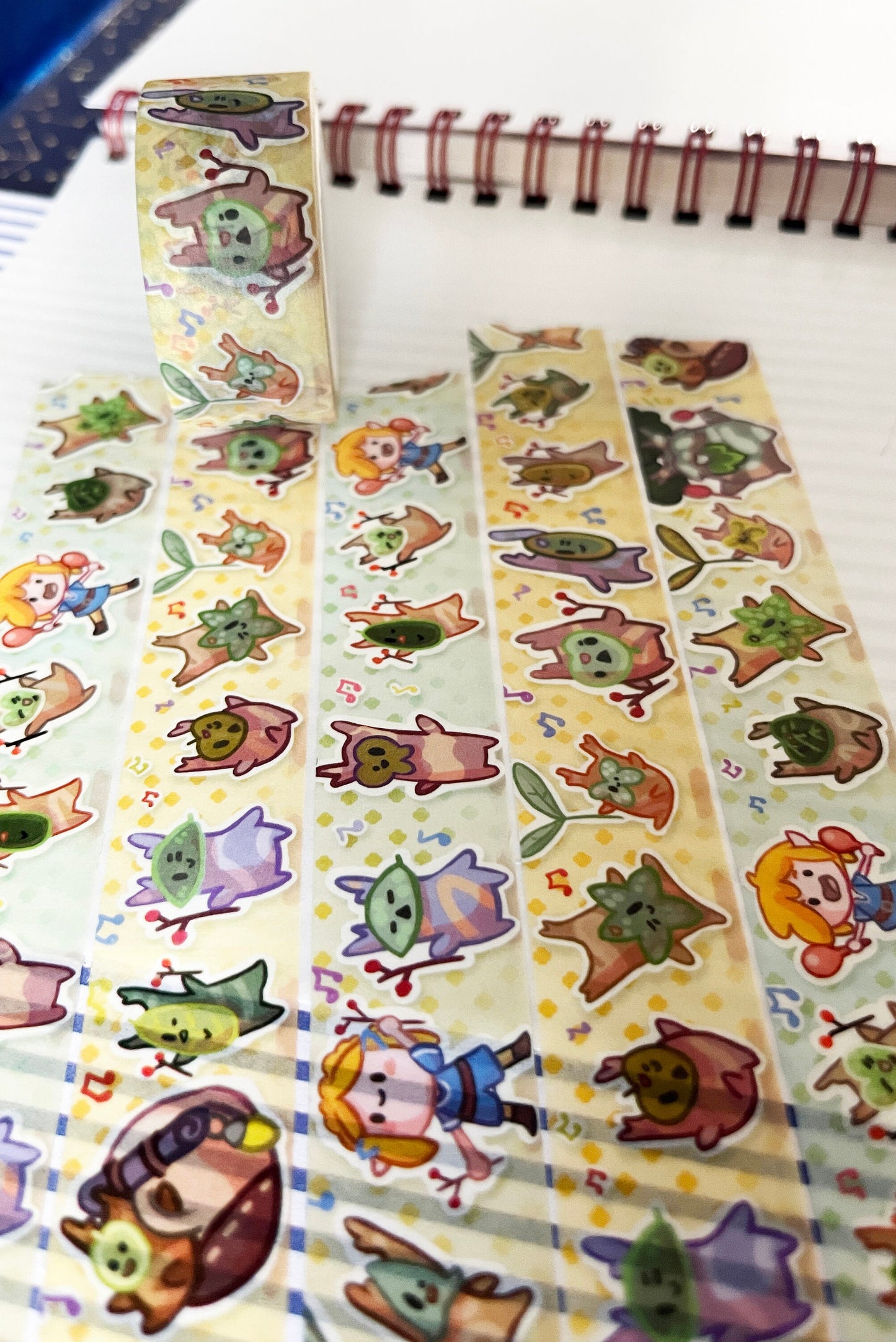 Legend of Zelda Korok Link and Zelda - Washi Tape - 2cmx1000cm