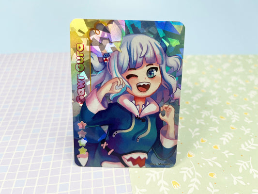 Holographic Vtuber idol cards Gawr Gura