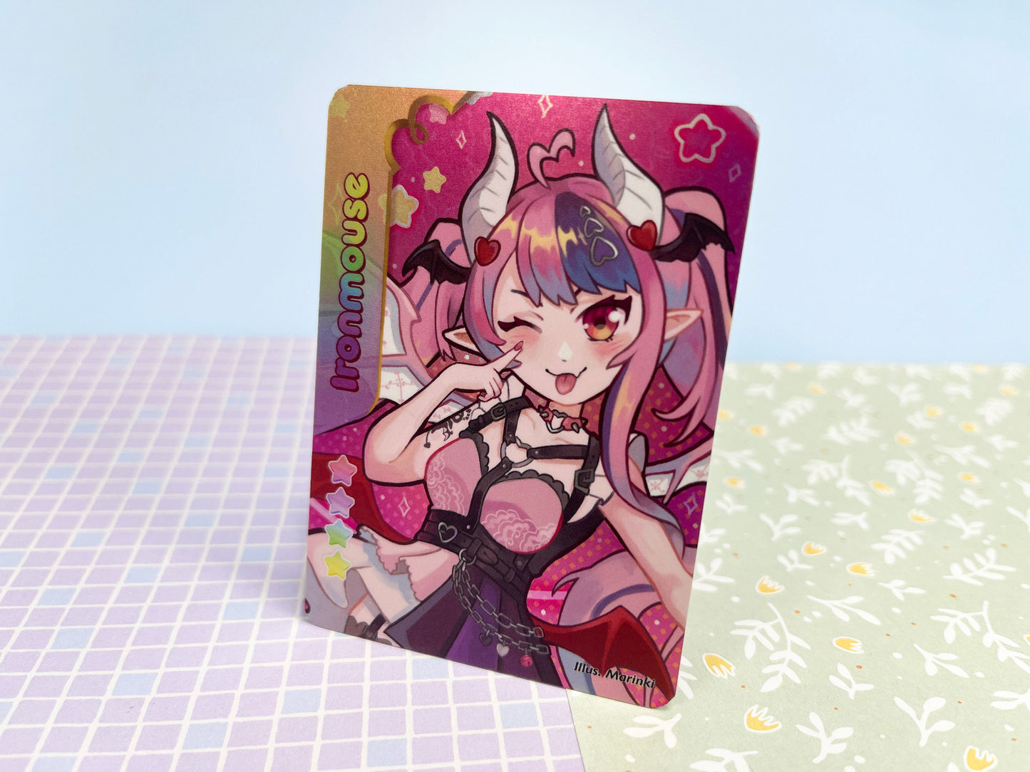 Holographic Vtuber idol cards Ironmouse