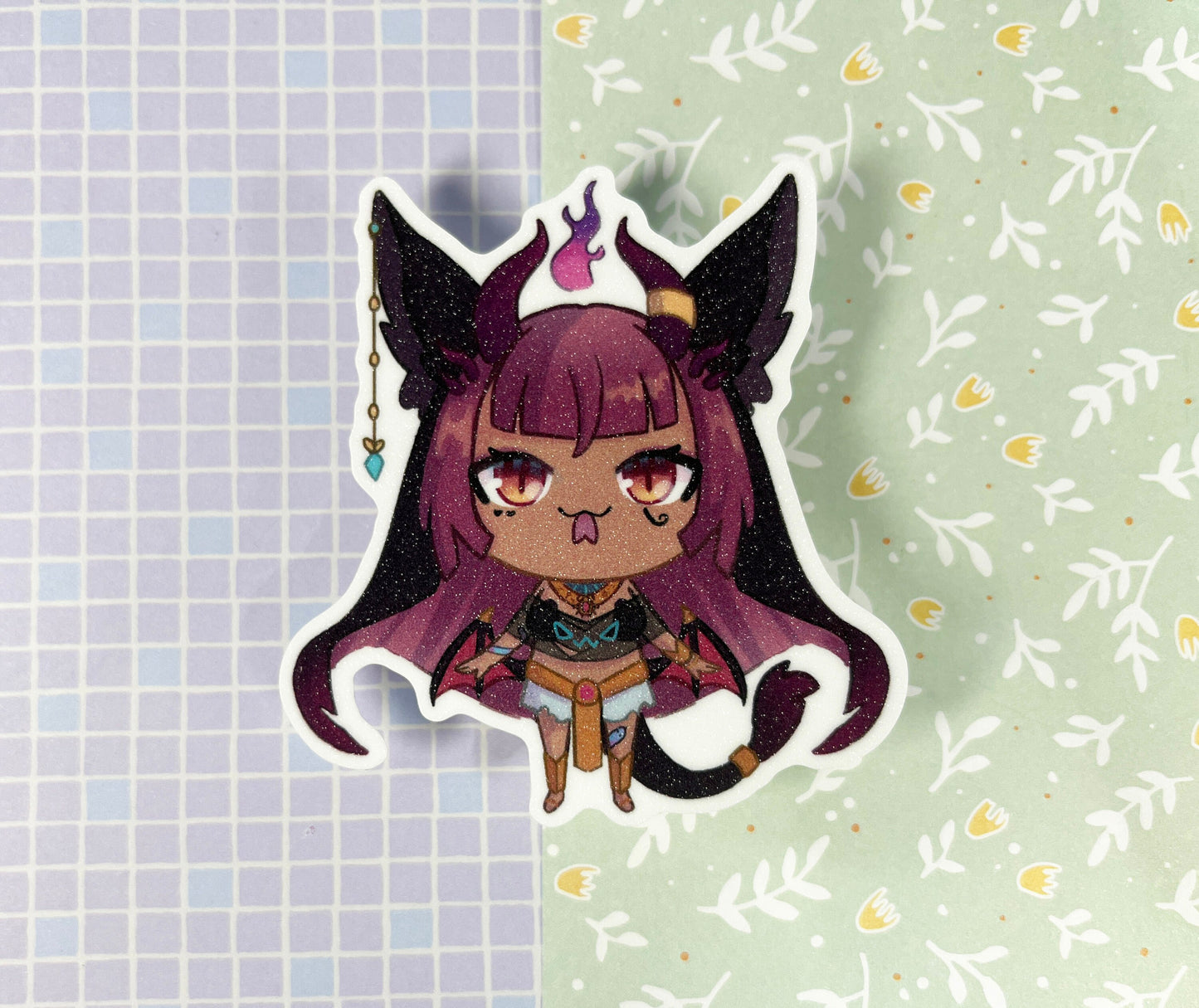 Vtuber sticker | Ironmouse, Neuro-sama, evil Neuro, Henya, Bao, Trickywi  | 8CM glitter Sticker Vinyl