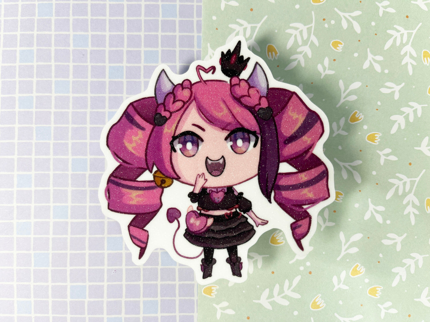 Vtuber sticker | Ironmouse, Neuro-sama, evil Neuro, Henya, Bao, Trickywi  | 8CM glitter Sticker Vinyl