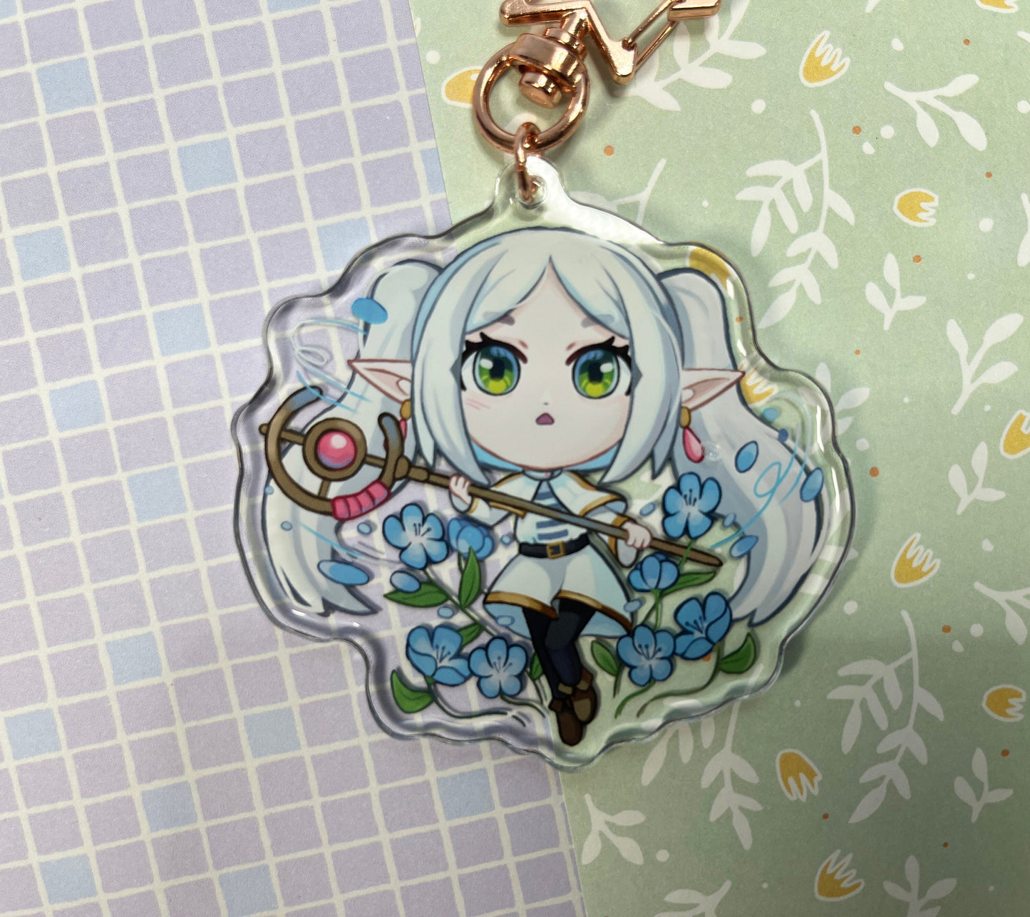 frieren anime charm keychain / 2,5” inch / 6,35 cm