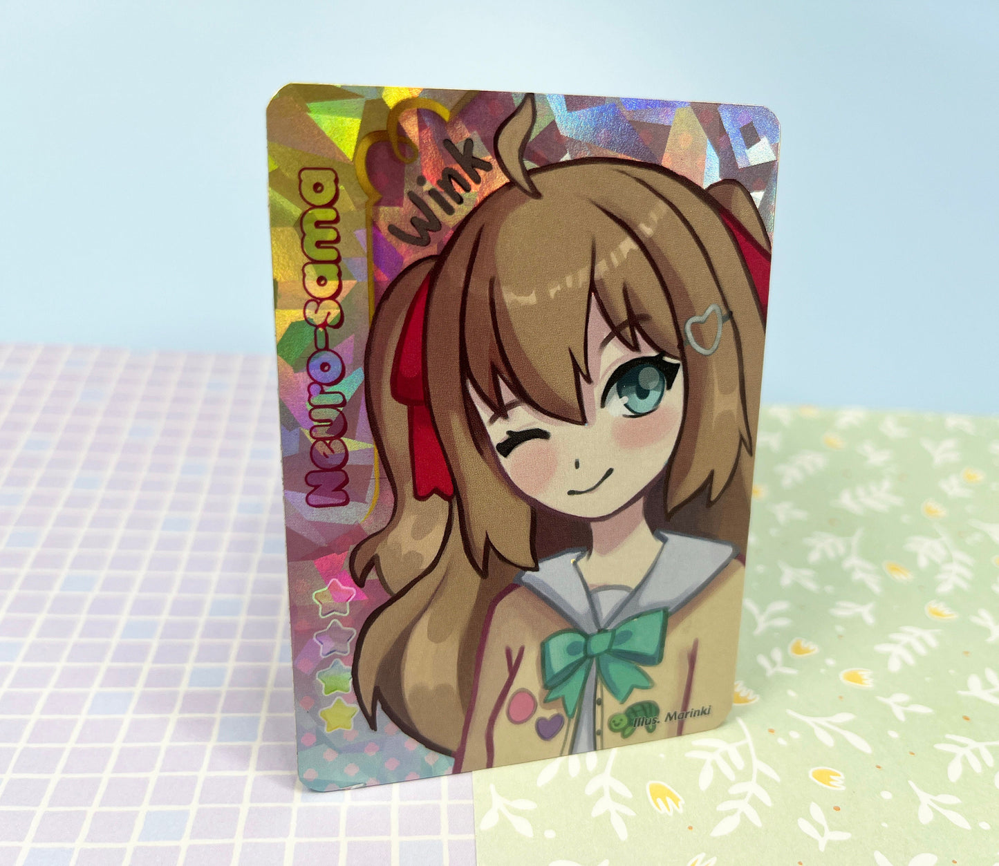 Holographic Vtuber idol cards neuro-sama