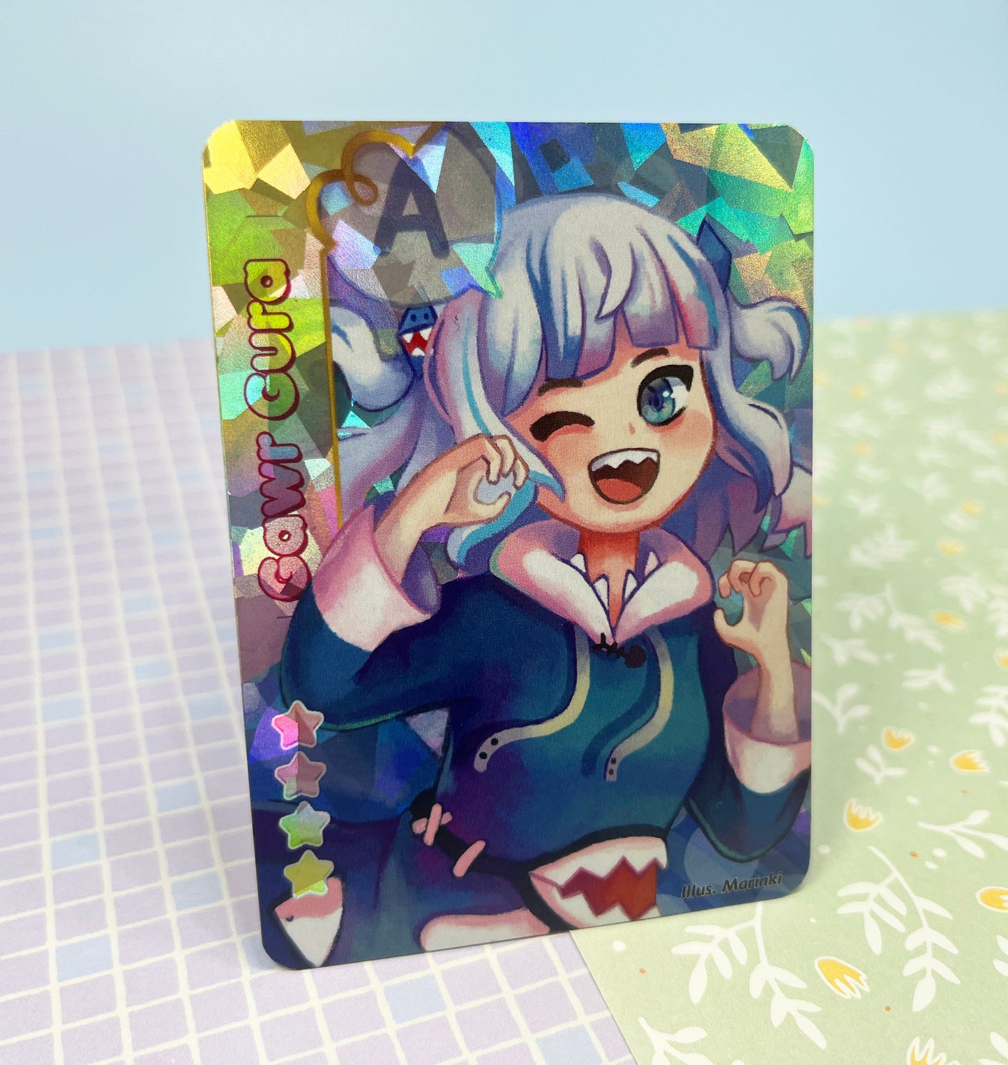 Holographic Vtuber idol cards Gawr Gura