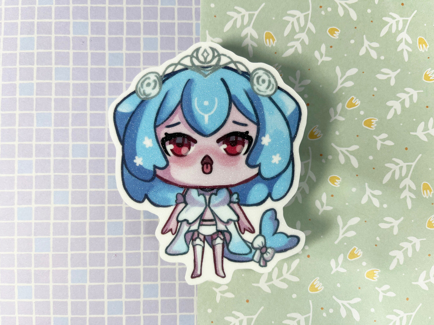 Vtuber sticker | Ironmouse, Neuro-sama, evil Neuro, Henya, Bao, Trickywi  | 8CM glitter Sticker Vinyl