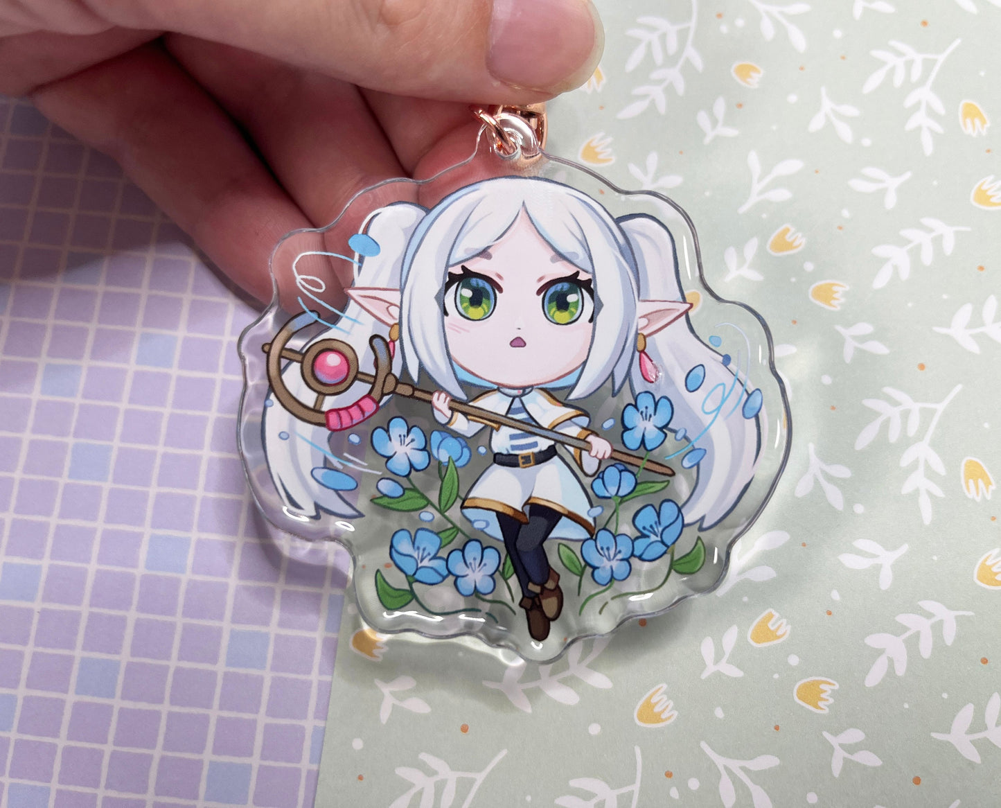 frieren anime charm keychain / 2,5” inch / 6,35 cm