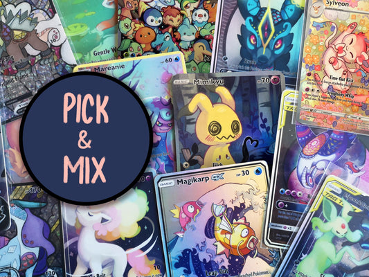 Custom TCG holographic cards / Pick and mix
