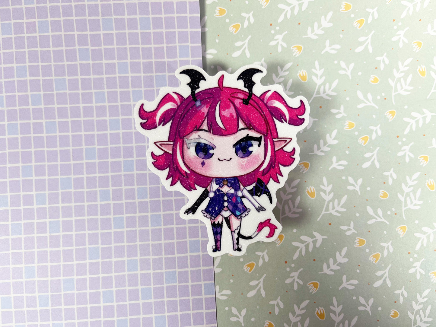 Vtuber Stickers  | Neuro-sama, evil, Shylily, Camila, Bao, Trickywi | 8CM Sticker glitter Vinyl
