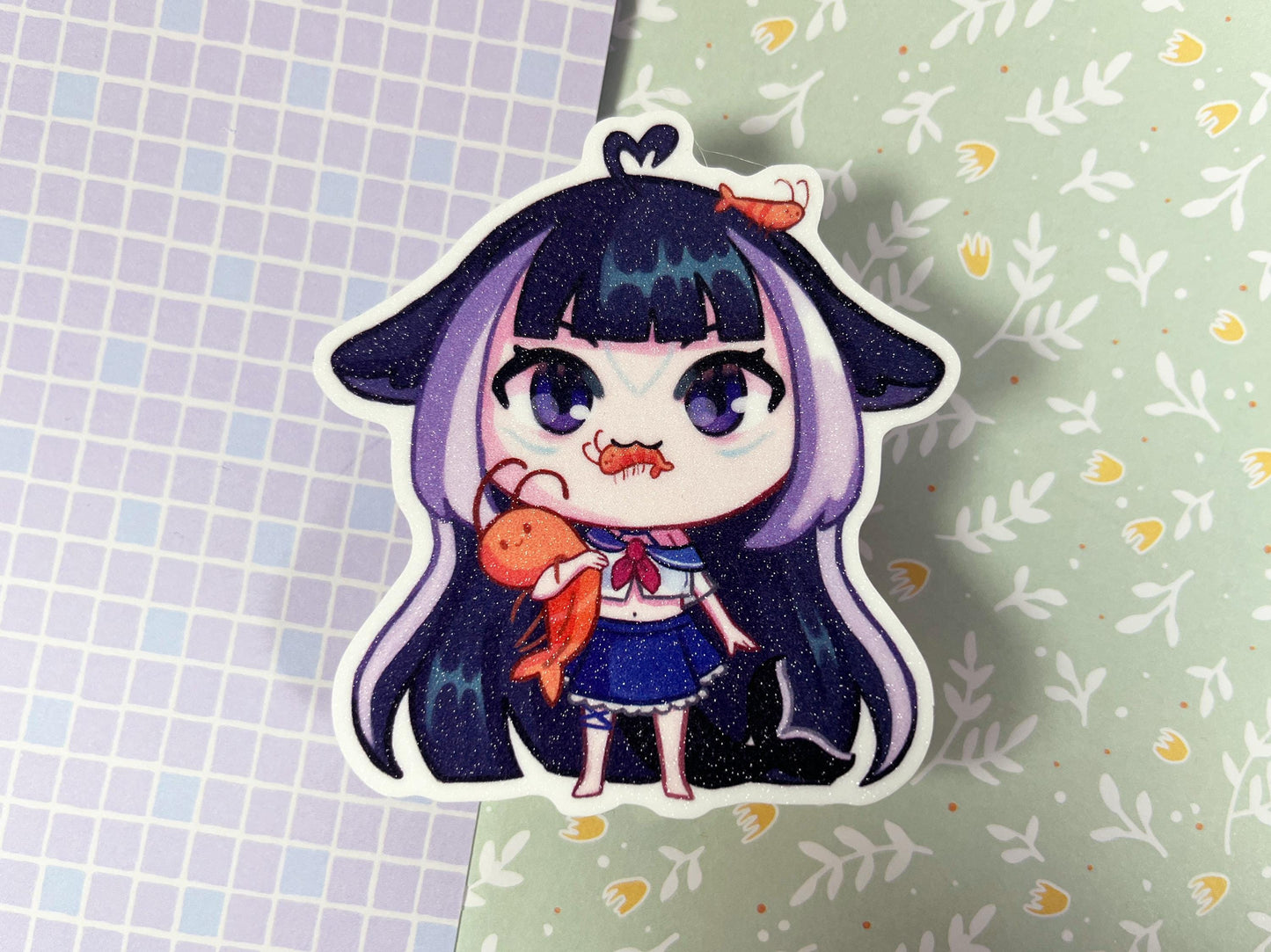 Vtuber Stickers  | Neuro-sama, evil, Shylily, Camila, Bao, Trickywi | 8CM Sticker glitter Vinyl
