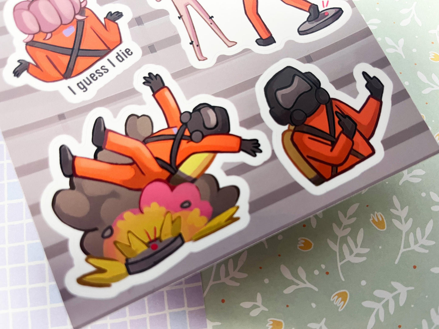 lethal company Sticker sheet / size A6