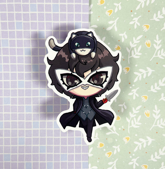 Vtuber Stickers Persona 5 | Joker | 8CM Sticker Vinyl