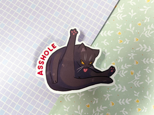 Void cat asshole sticker | 8CM Sticker Vinyl