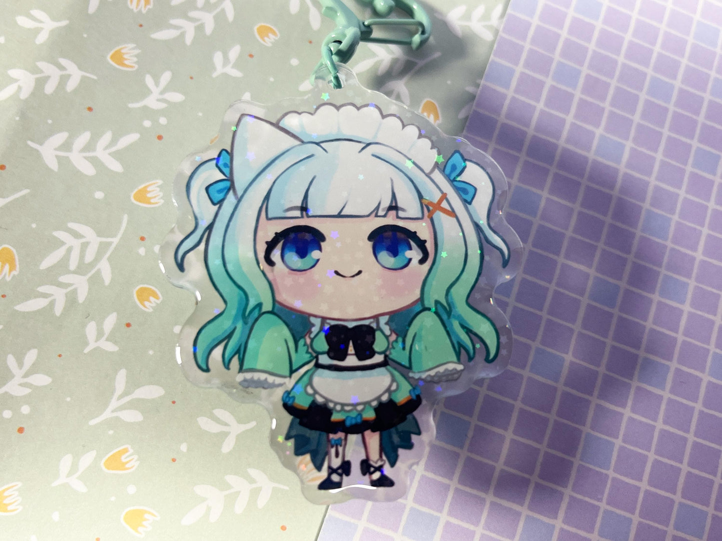 Vtuber charm Dokibird and maid mint