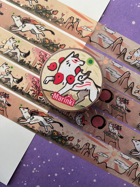 Okami - Rose Gold Foil Washi Tape - 2cmx1000cm