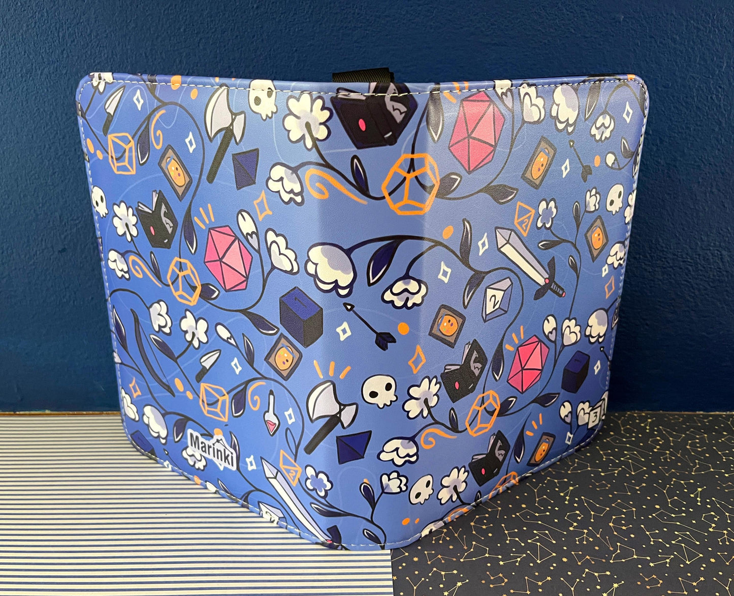 Dnd spell card binder / dnd character journal / card collection binder / 4 pocked