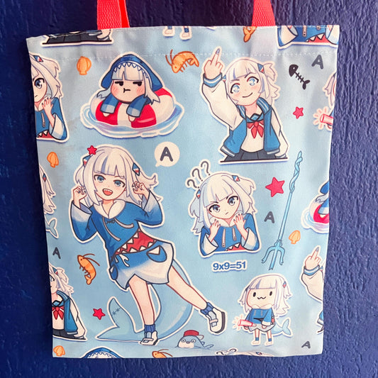 Gura vtuber Tote Bag