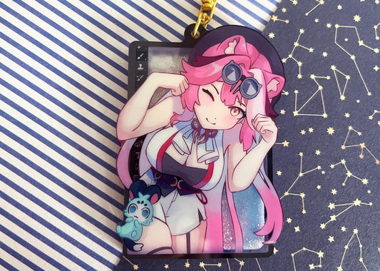 liquid glitter charms vtuber Raora / bouble sided / 8 cm /