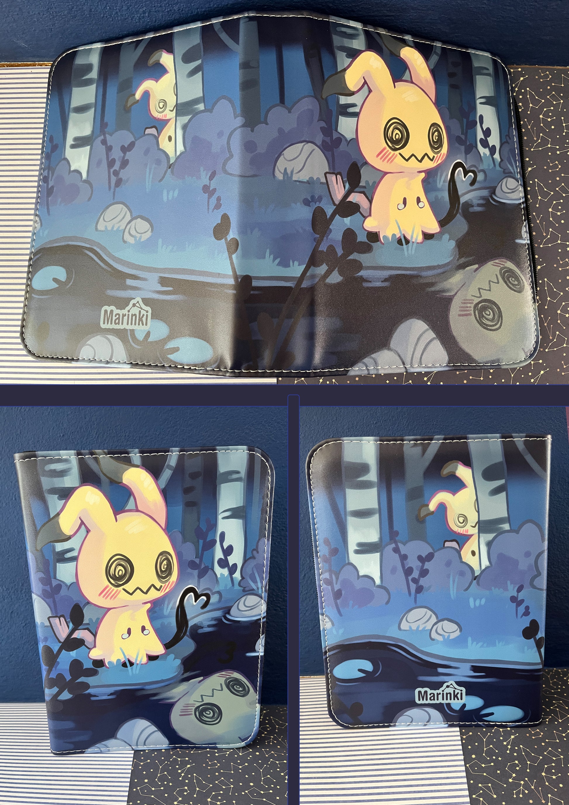 Collectable card binder Pokemon Mimikyu / 4 pocked MarinkiArt Collectable card binder Pokemon Mimikyu / 4 pocked MarinkiArt